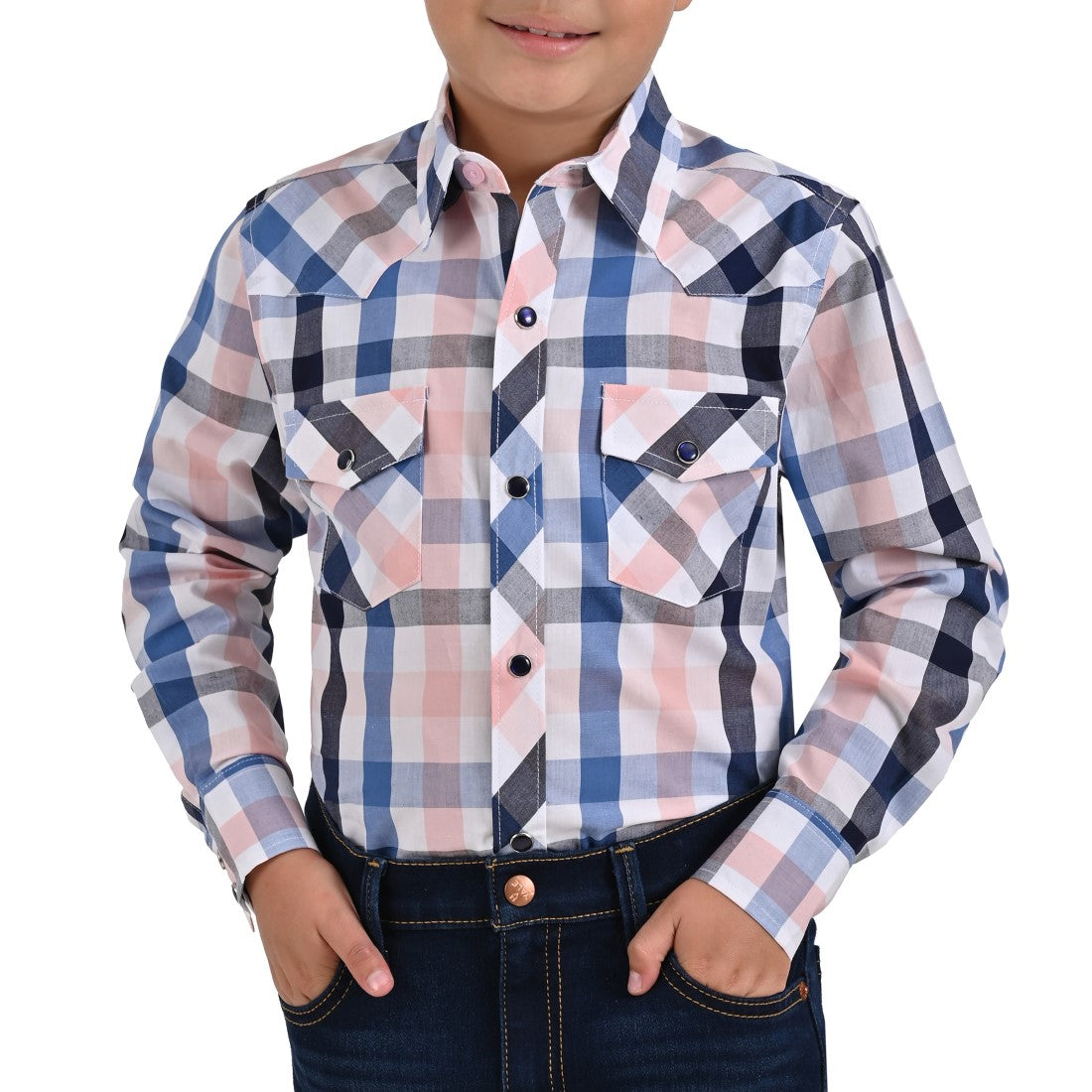 Camisa vaquera Yale Boys Manga Larga VQ03 Azul Pizarra