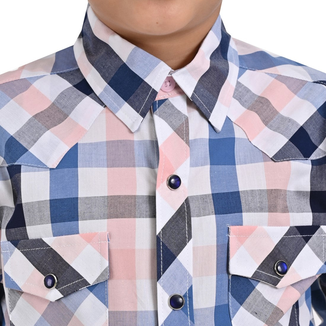 Camisa vaquera Yale Boys Manga Larga VQ03 Azul Pizarra