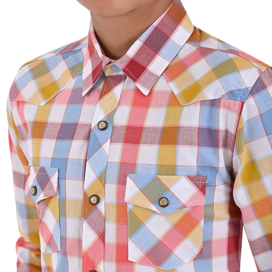 Camisa vaquera Yale Boys Manga Larga VQ04 Rojo