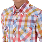 Camisa vaquera Yale Boys Manga Larga VQ04 Rojo