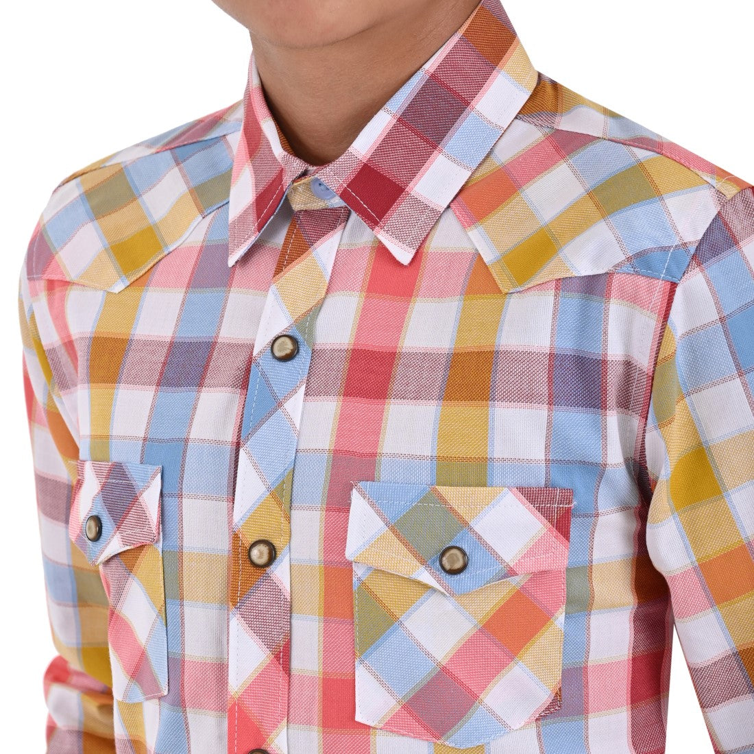 Camisa vaquera Yale Boys Manga Larga VQ04 Rojo