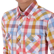 Camisa vaquera Yale Boys Manga Larga VQ04 Rojo