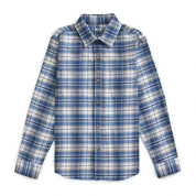 Camisa Yale Boys Manga Larga Regular Fit 8092 Azul Pizarra