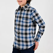 Camisa Yale Boys Manga Larga Regular Fit 8091 Negra