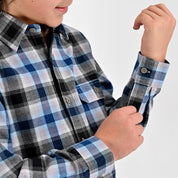 Camisa Yale Boys Manga Larga Regular Fit 8091 Negra