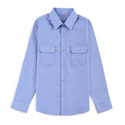 Camisa Yale Boys Manga Larga Regular Fit 8096 Azul Rey