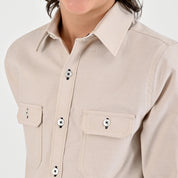Camisa Yale Boys Manga Larga Regular Fit 8096 Beige