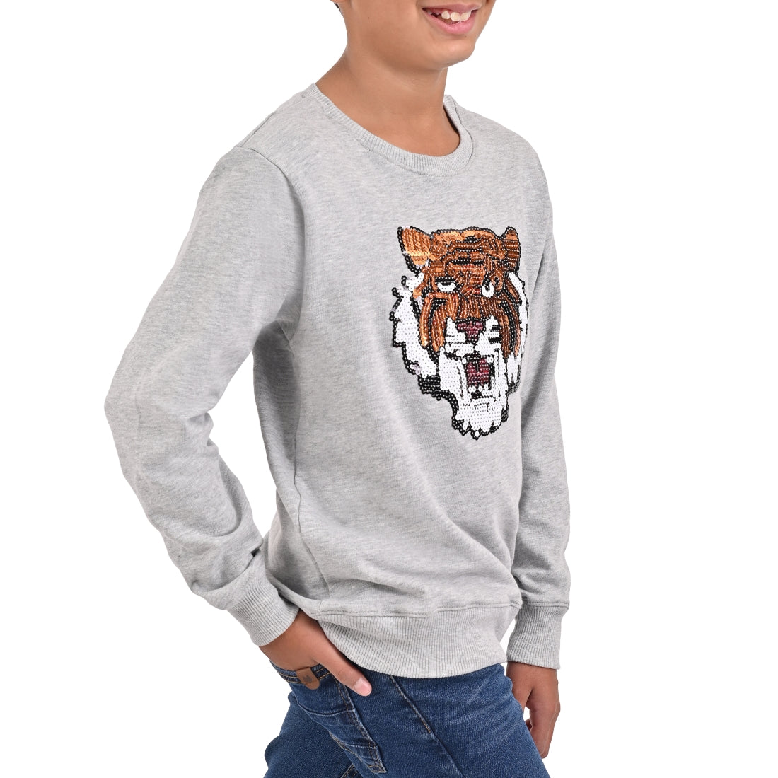Sudadera Yale Boys Fit 7084 Gris