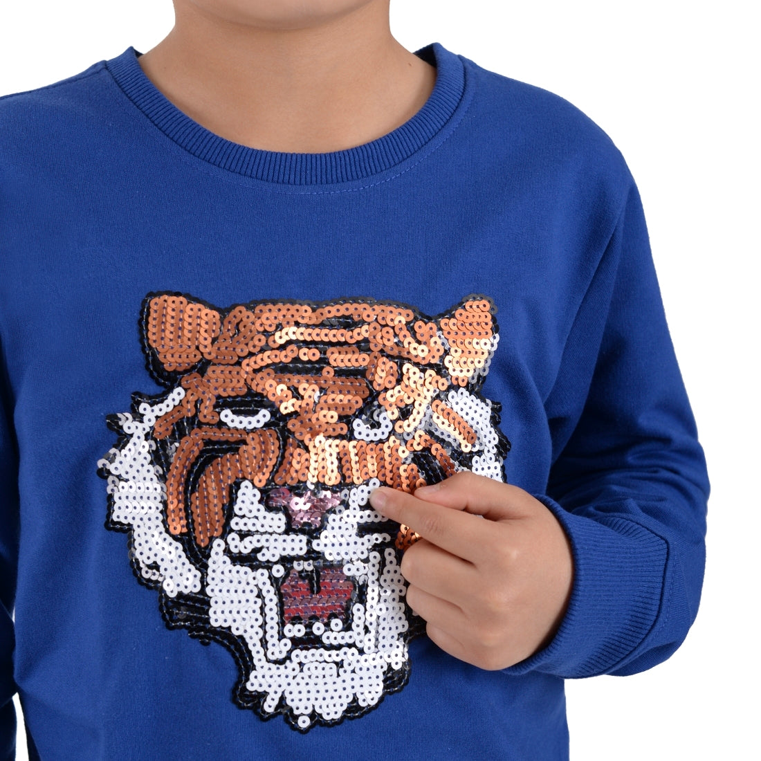 Sudadera Yale Boys Fit 7084 Azul Francia