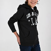 Sudadera Yale Boys con gorro y cierre A083 Negra