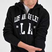 Sudadera Yale Boys con gorro y cierre A083 Negra