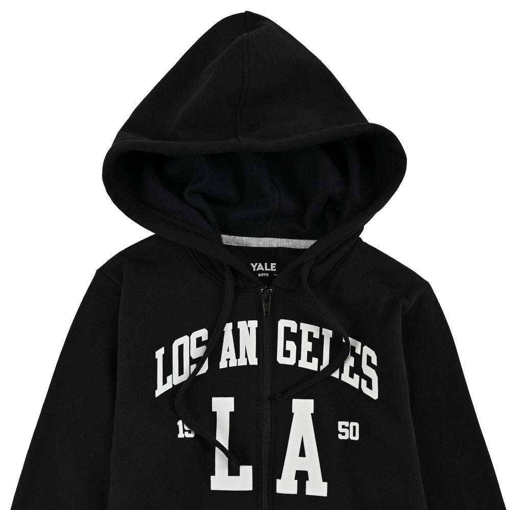 Sudadera Yale Boys con gorro y cierre A083 Azul Marino