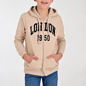 Sudadera Yale Boys con gorro y cierre A083 Arena