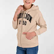 Sudadera Yale Boys con gorro y cierre A083 Arena