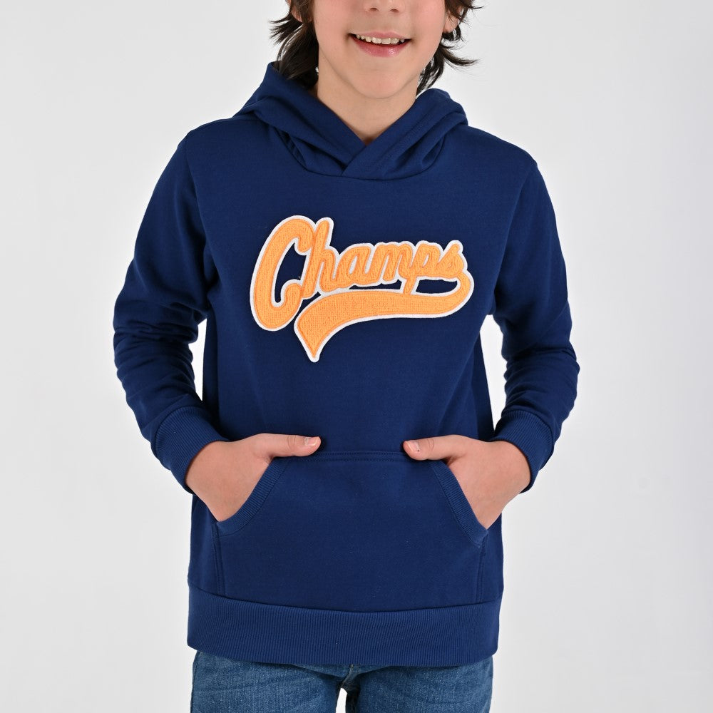 Sudadera Yale Boys con gorro A083 Azul Marino