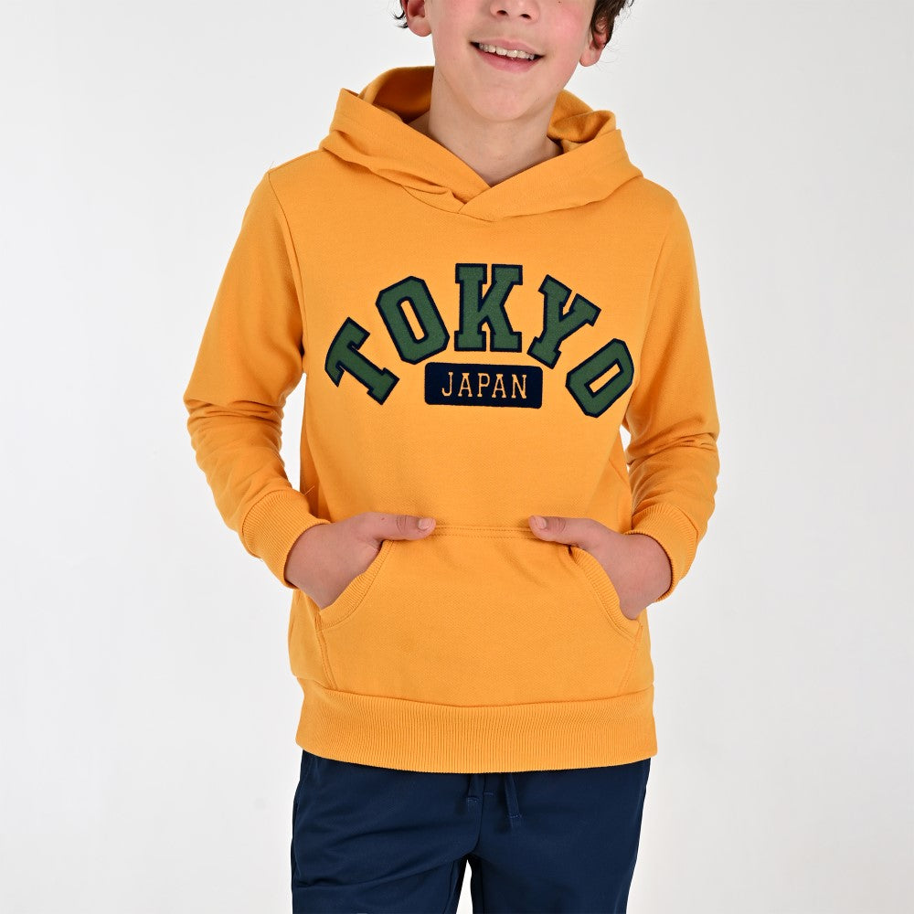 Sudadera Yale Boys con gorro A083 Mostaza