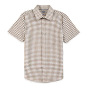 Camisa Yale Boys Manga Corta Regular Fit 8111 Café