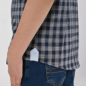 Camisa Yale Boys Manga Corta Regular Fit 8116 Azul Marino