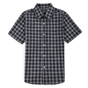 Camisa Yale Boys Manga Corta Regular Fit 8116 Azul Marino