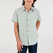 Camisa Yale Boys Manga Corta Regular Fit 8098 Pistache