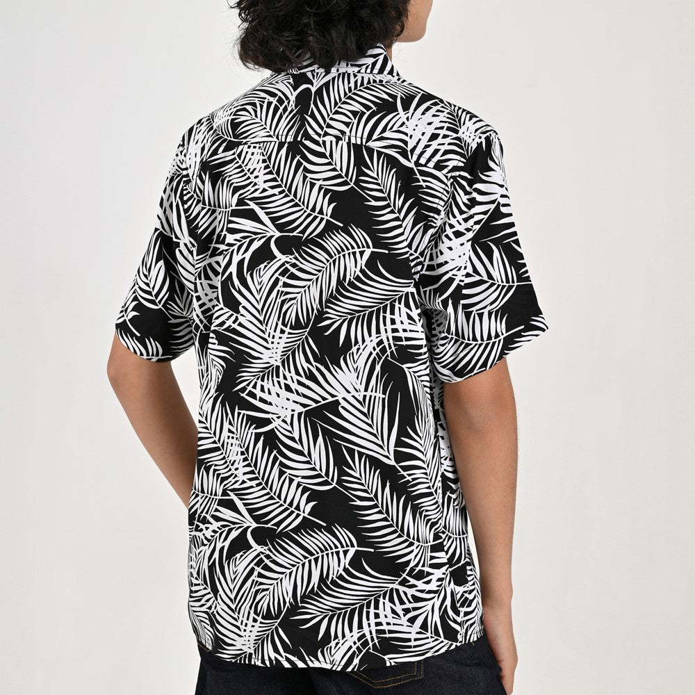 Camisa casual Yale Boys Manga corta 7690 Negro