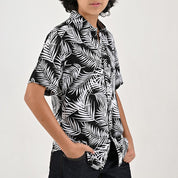 Camisa casual Yale Boys Manga corta 7690 Negro