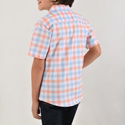 Camisa casual Yale Boys Manga corta 7701 Naranja
