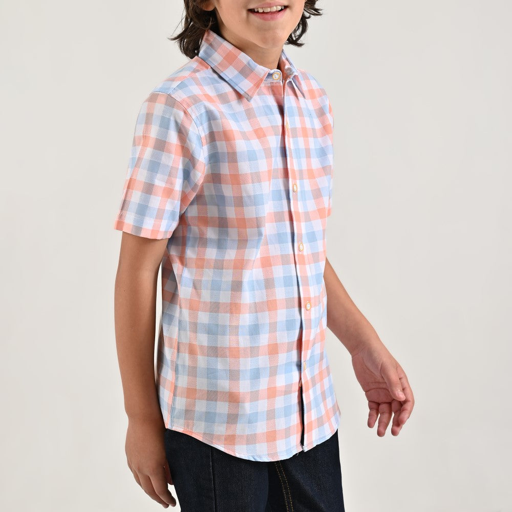 Camisa casual Yale Boys Manga corta 7701