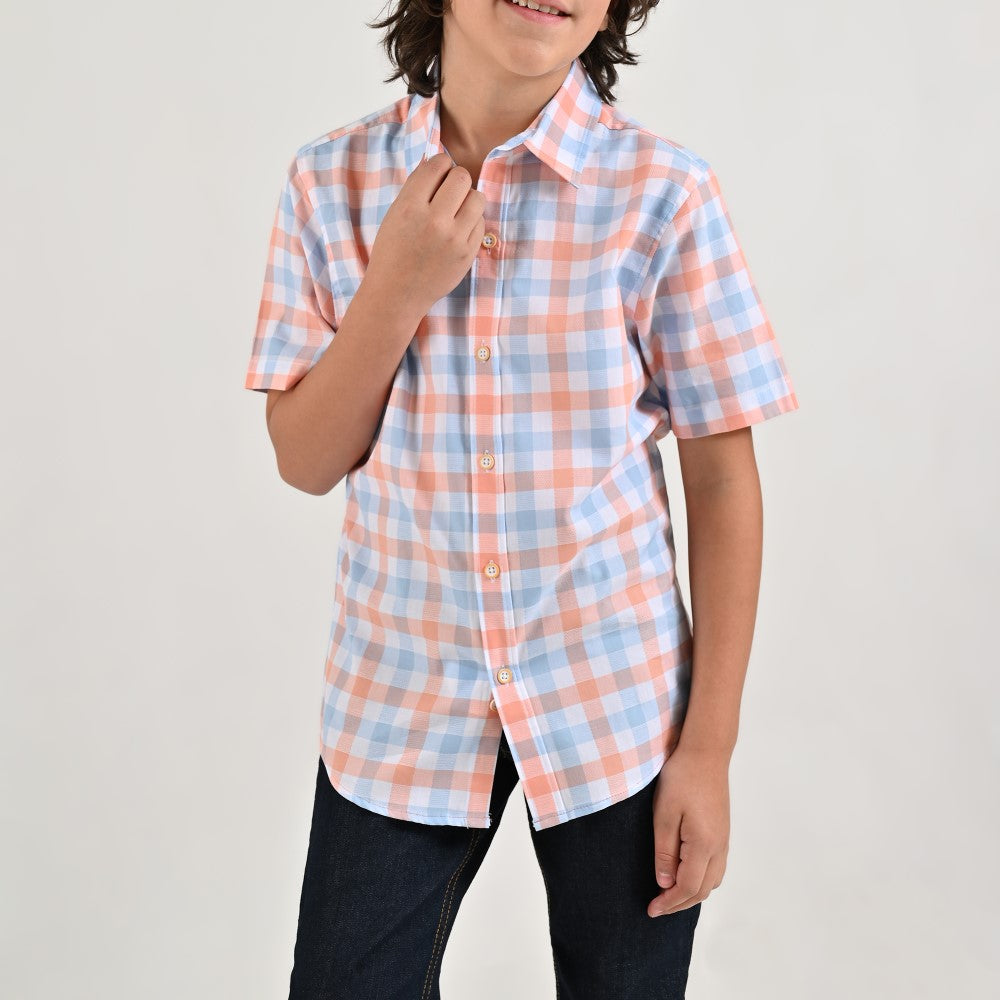 Camisa casual Yale Boys Manga corta 7701