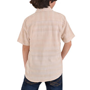 Camisa Manga Corta Yale Boys Fit 3854 Beige