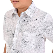 Camisa Manga Corta Yale Boys Fit 3855 Blanco
