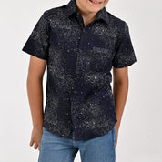 Camisa Manga Corta Yale Boys Fit 3855 Marino