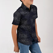 Camisa Manga Corta Yale Boys Fit 3855 Marino