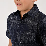 Camisa Manga Corta Yale Boys Fit 3855 Marino
