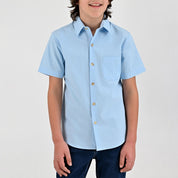 Camisa Yale Boys Manga Corta Regular Fit 8115 Mostaza