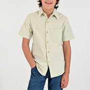 Camisa Yale Boys Manga Corta Regular Fit 8115 Verde