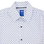 Camisa casual Yale Boys Manga corta 7686 Blanco