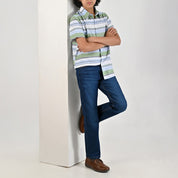 Camisa casual Yale Boys Manga corta 7693 Azul Cielo