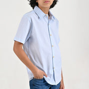 Camisa casual Yale Boys Manga corta 7697 Azul Cielo
