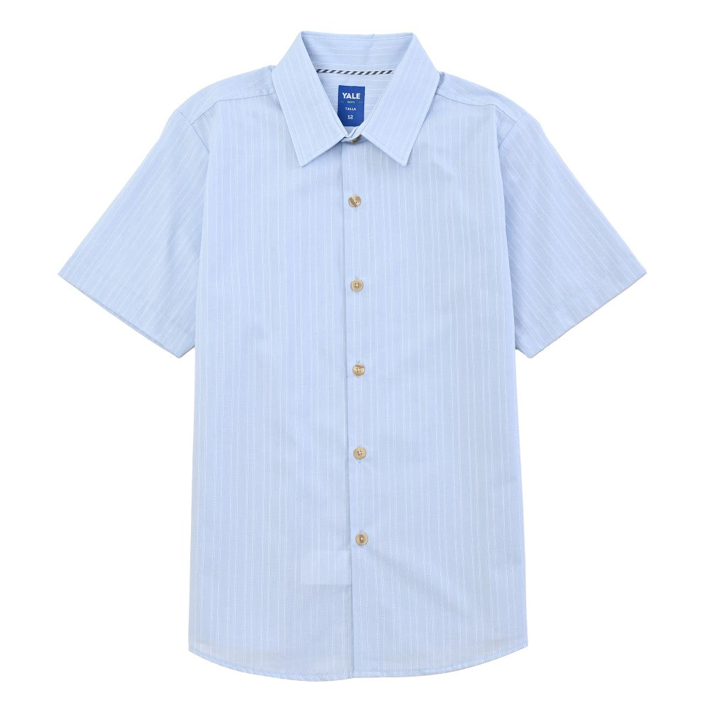Camisa casual Yale Boys Manga corta 7697 Azul Cielo