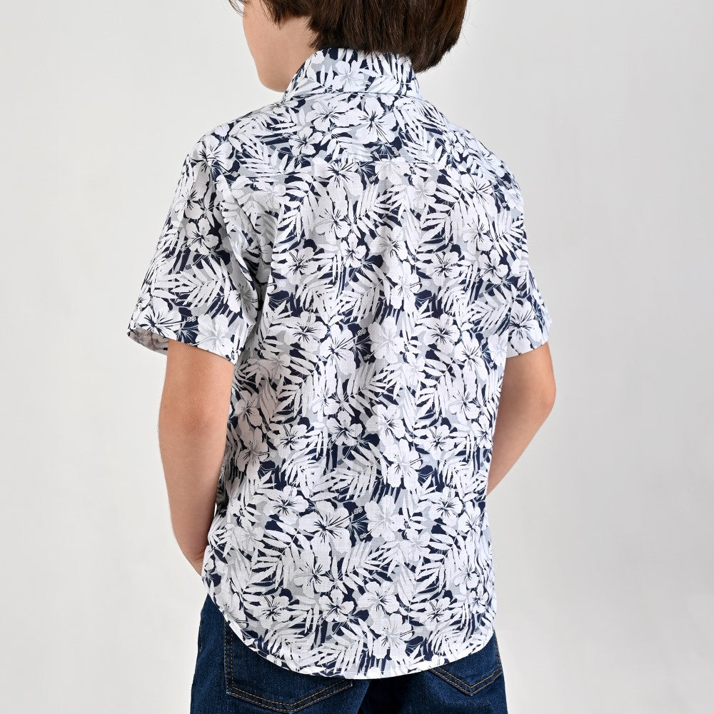 Camisa casual Yale Boys Manga corta 7699 Gris