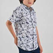 Camisa casual Yale Boys Manga corta 7699 Gris