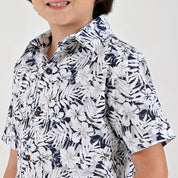Camisa casual Yale Boys Manga corta 7699 Gris