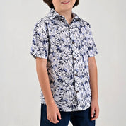 Camisa casual Yale Boys Manga corta 7699 Azul