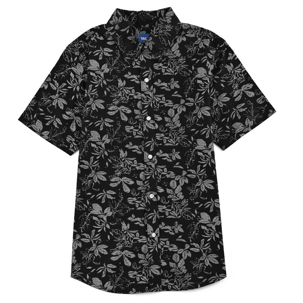 Camisa casual Yale Boys Manga corta 7688 Negro