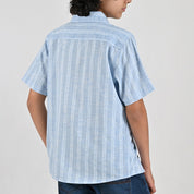 Camisa casual Yale Boys Manga corta 7692 Azul