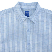 Camisa casual Yale Boys Manga corta 7692 Azul