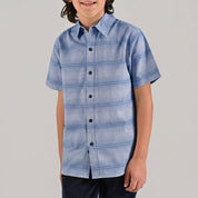 Camisa casual Yale Boys Manga corta 7695 Azul