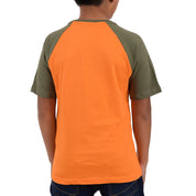 Playera Boys Yale Manga Corta Fit 6961 Naranja