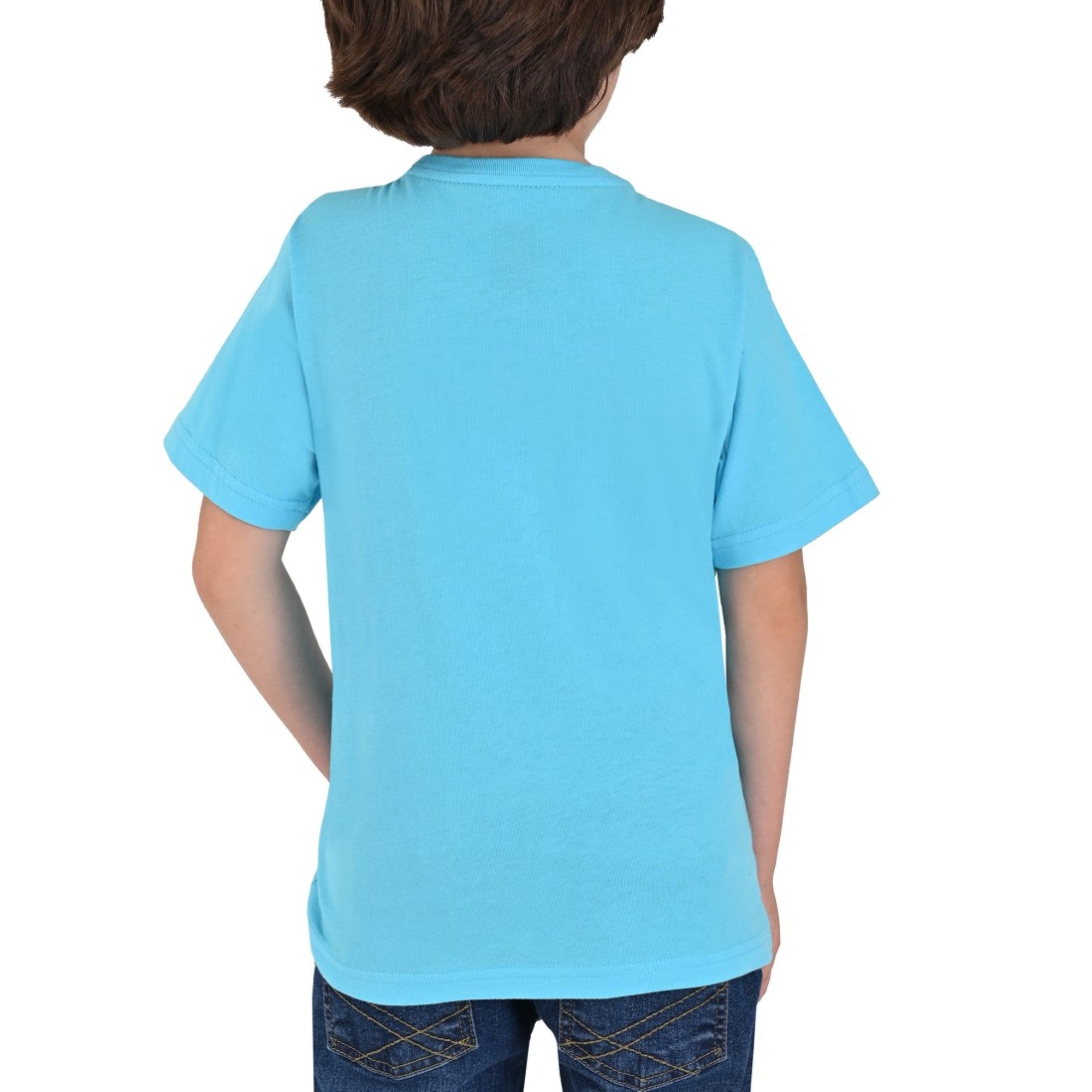 Playera Manga Corta Yale Boys Fit 6961 Azul